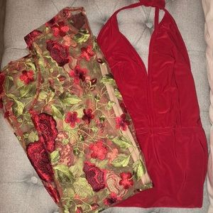 Dresses - Red Floral Mini Dress ๐น Dresses - Red Floral Mini Dress ๐น